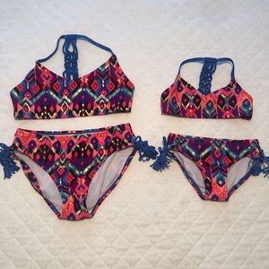 Mommy and Me matching bikinis